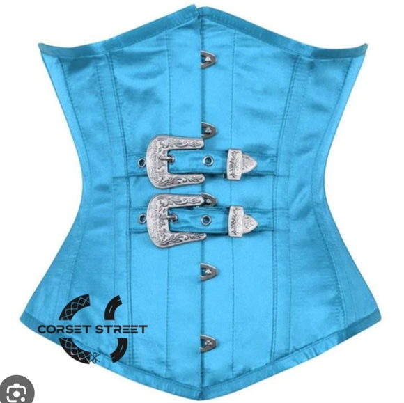Steampunk Blue Long Underbust - Picture 1 of 5